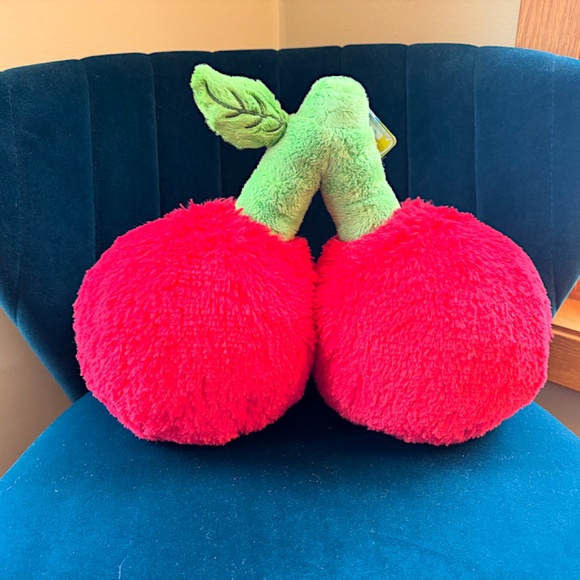 🍒 Squishable Snackers Cherries Plush Fruit - Mini Size 14” (NWT) - Picture 2 of 5